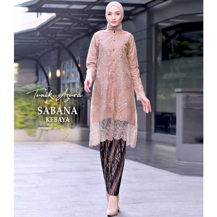 Permata Olshop / Kebaya Tunik Busui Tulle Kancing Depan / Kebaya Modern / Tunik Kebaya Busui / Kebaya Kondangan / Kebaya Seragam