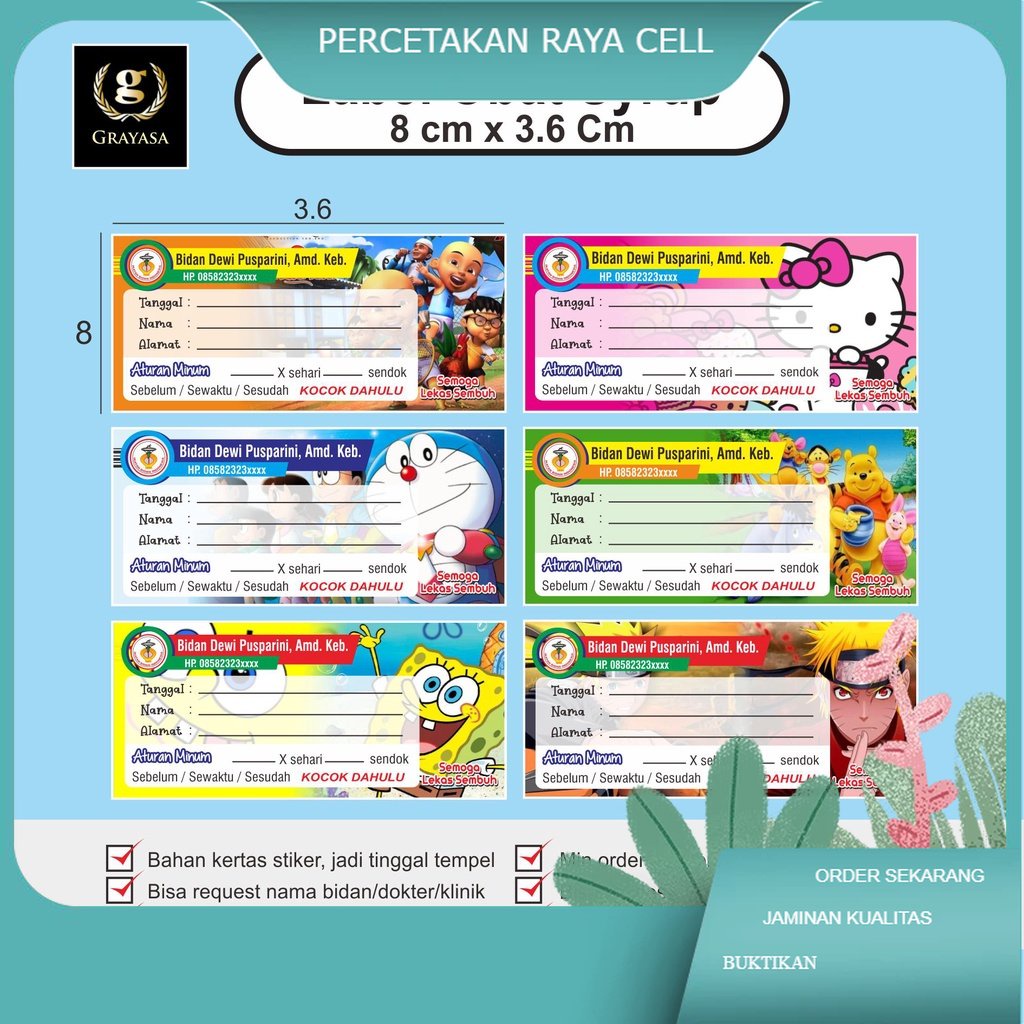 

Label Obat Sirup / Label Obat Syrup / Stiker Obat sirup / Stiker Obat Syrup / Etiker Obat Sirup / Etiket Obat syrup 8x3.6