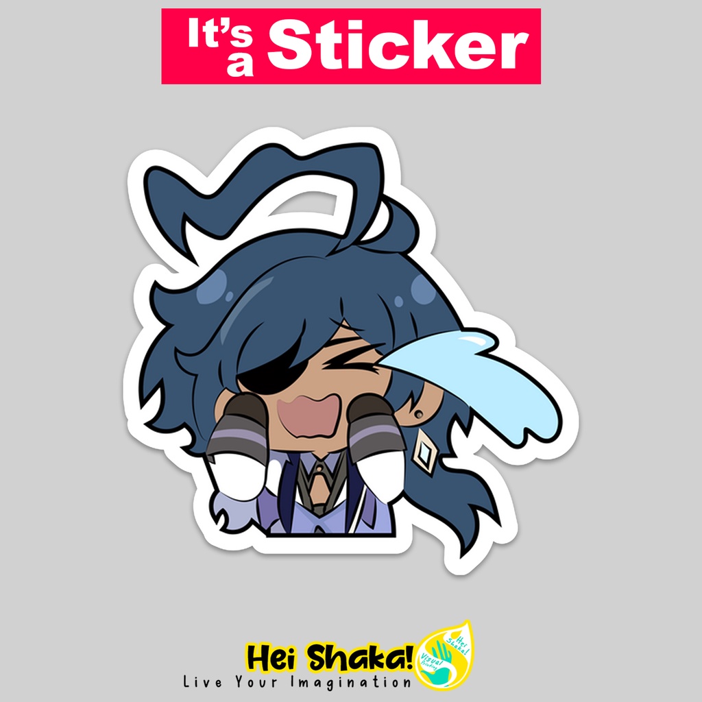 

Stiker Genshin Impact Kaeya Crying Sticker Tempelan Karakter Game Bahan Vinyl Anti Air