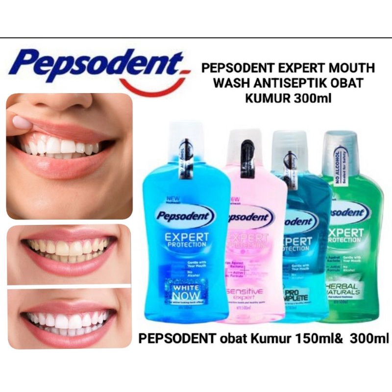 PEPSODENT EXPERT MOUTWASH ANTISEPTIK OBAT KUMUR 300ml