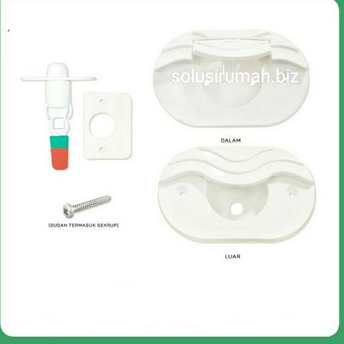 [7IFJK6264] KUNCI BULAT OVAL PVC KAMAR MANDI PLASTIK U PINTU PLASTIC HANDLE SELOT