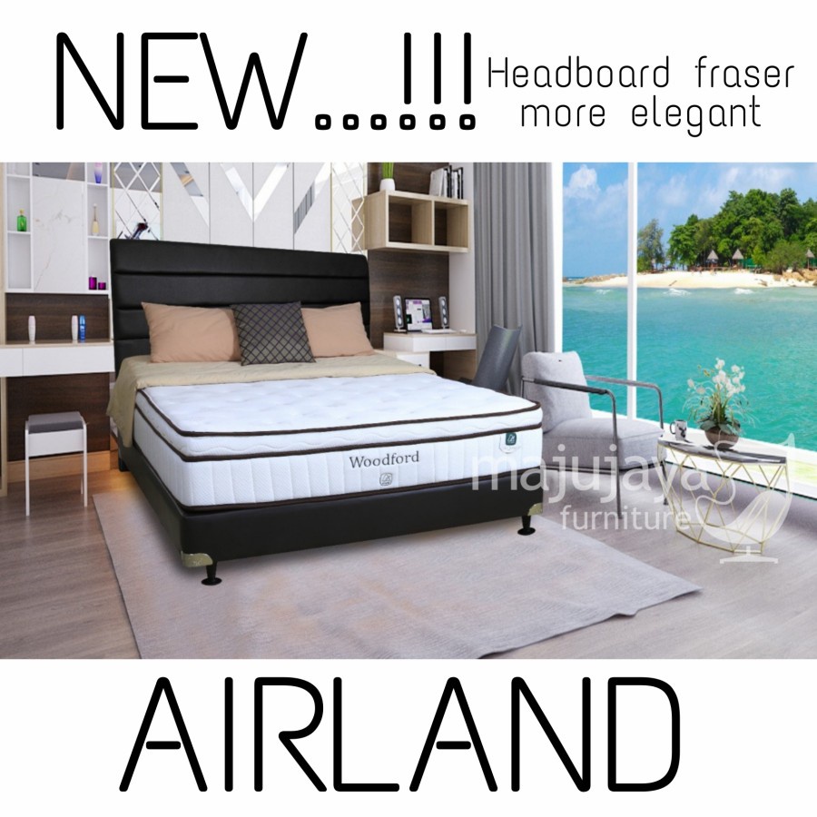 FULL SET SPRINGBED LATEX / AIRLAND WOODFORD 180 X 200 - Full Set