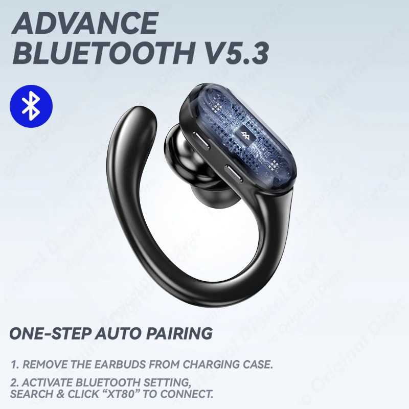 Lenovo Thinkplus TWS Earphone Bluetooth 5.3 Hi-Fi with Earhook - XT80