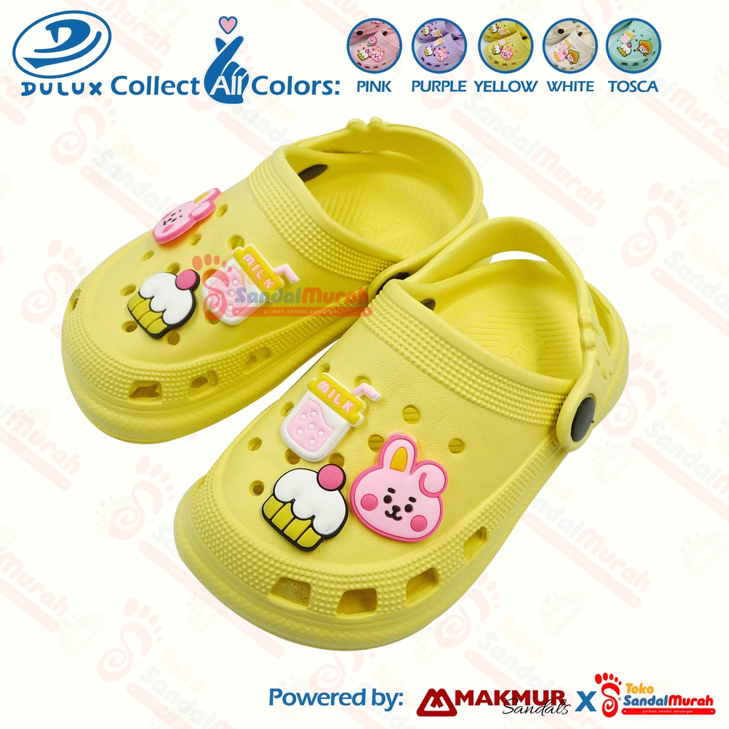 Toko Sandal Murah - Sendal Jelly Baim Anak Perempuan Uk 20-25 / Sendal Anak Kekinian Model Baim / Sendal Crocs Anak / Sendal Anak Tali Belakang / Sendal Anak Slip On / [ Toko Sandal Murah M 805  ]