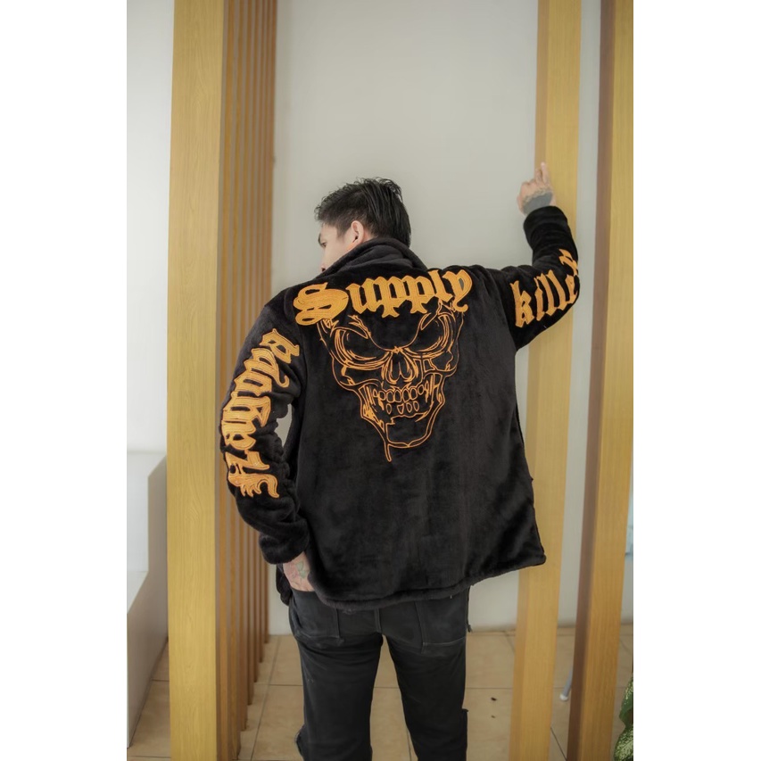 SHERPA JAKET - JAKET BULU FULL BORDIR - JAKET PRIA