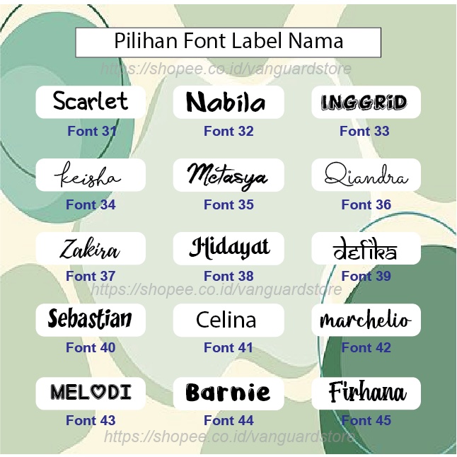 CUSTOM LABEL NAMA ANAK SERAGAM SEKOLAH KAOS ANAK STIKER SABLON SETRIKA NAME TAG LAUNDRY PESANTREN