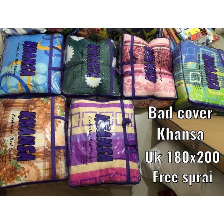 Bed Cover Set sprei Merk Khansa