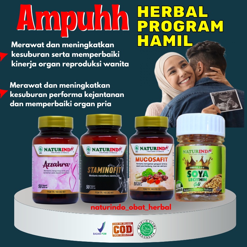 Paket Obat Herbal Promil Program Kehamilan Pria Wanita Penyubur Kandungan Sperma Obat Kuat Stamina P