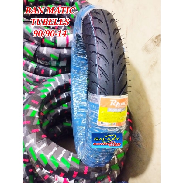 ban montor matic tubles 90/90-14 ban matic beat vario mio spin fino Xread xeon ban luar ring 14 ban 
