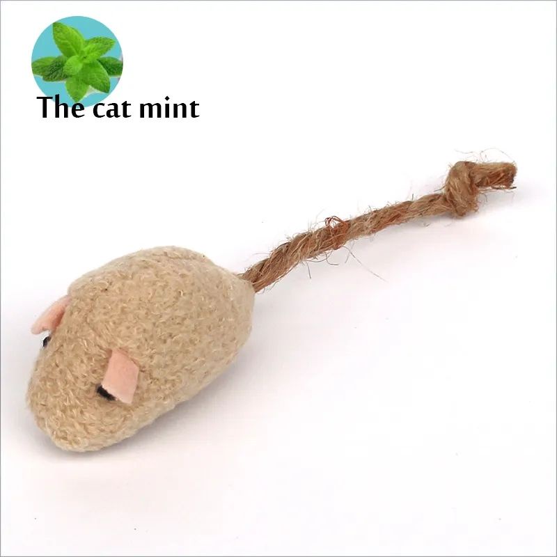 Mainan Kucing Catnip Tikus Bahan Plush Uk 5.5cm