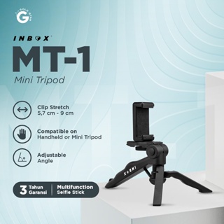 Inbox MT-1 Mini Tripod + Holder | Tongsis Stabilizer Vlog Smartphone Action Cam GoPro Handle Camera | Garansi 3 Tahun