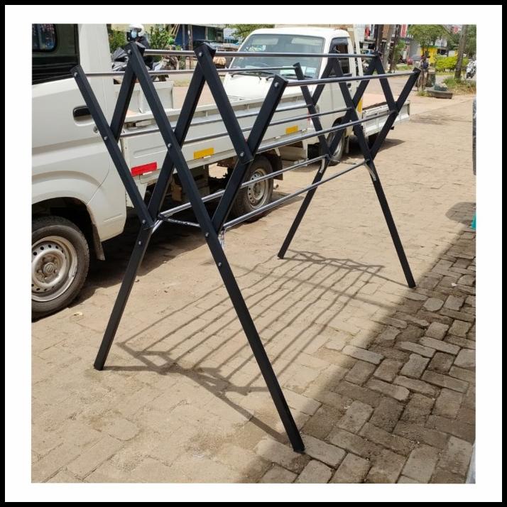 Jemuran Pakaian Jumbo Stainless X Aluminium / Jemuran Baju Kokoh