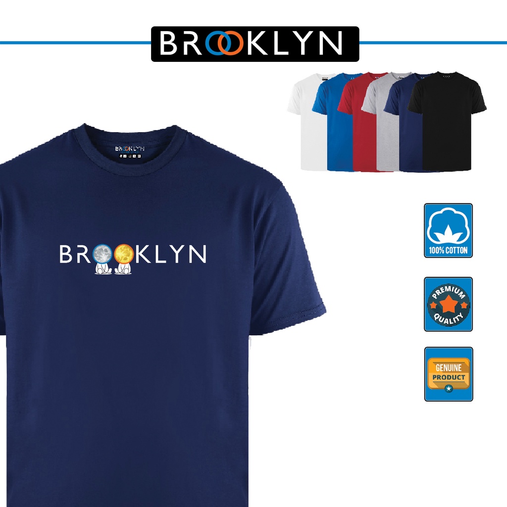 Kaos Premium Katun / Tshirt Premium Cotton Kasual Moon &amp; Sun Series