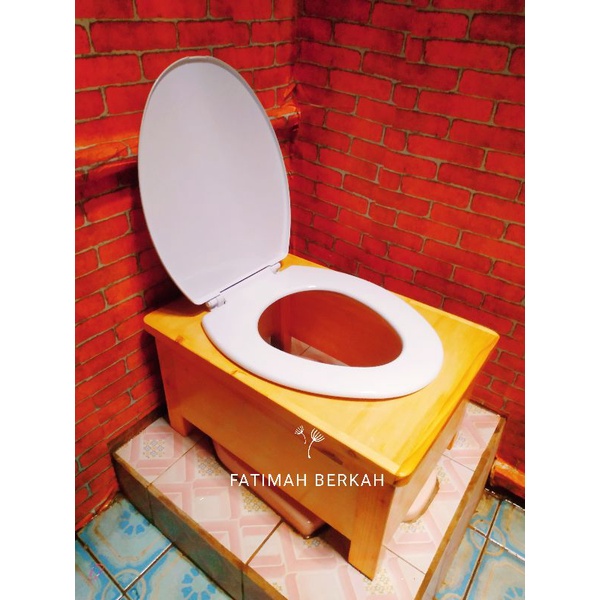 WC DUDUK PORTABEL UNTUK LANSIA DAN IBU HAMIL FULL TERTUTUP