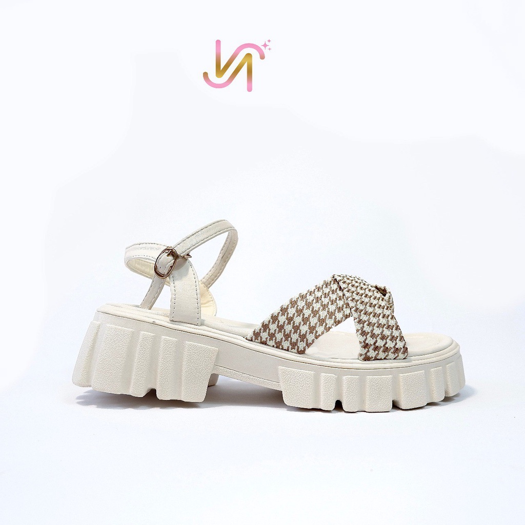 Nadilastuff Geisha Platform Sandal Hak Tinggi 5 Cm Sendal Wanita Premium