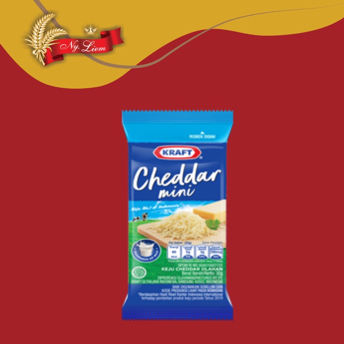 

KRAFT Keju Cheddar Mini / Cheddar Cheese 30 gram