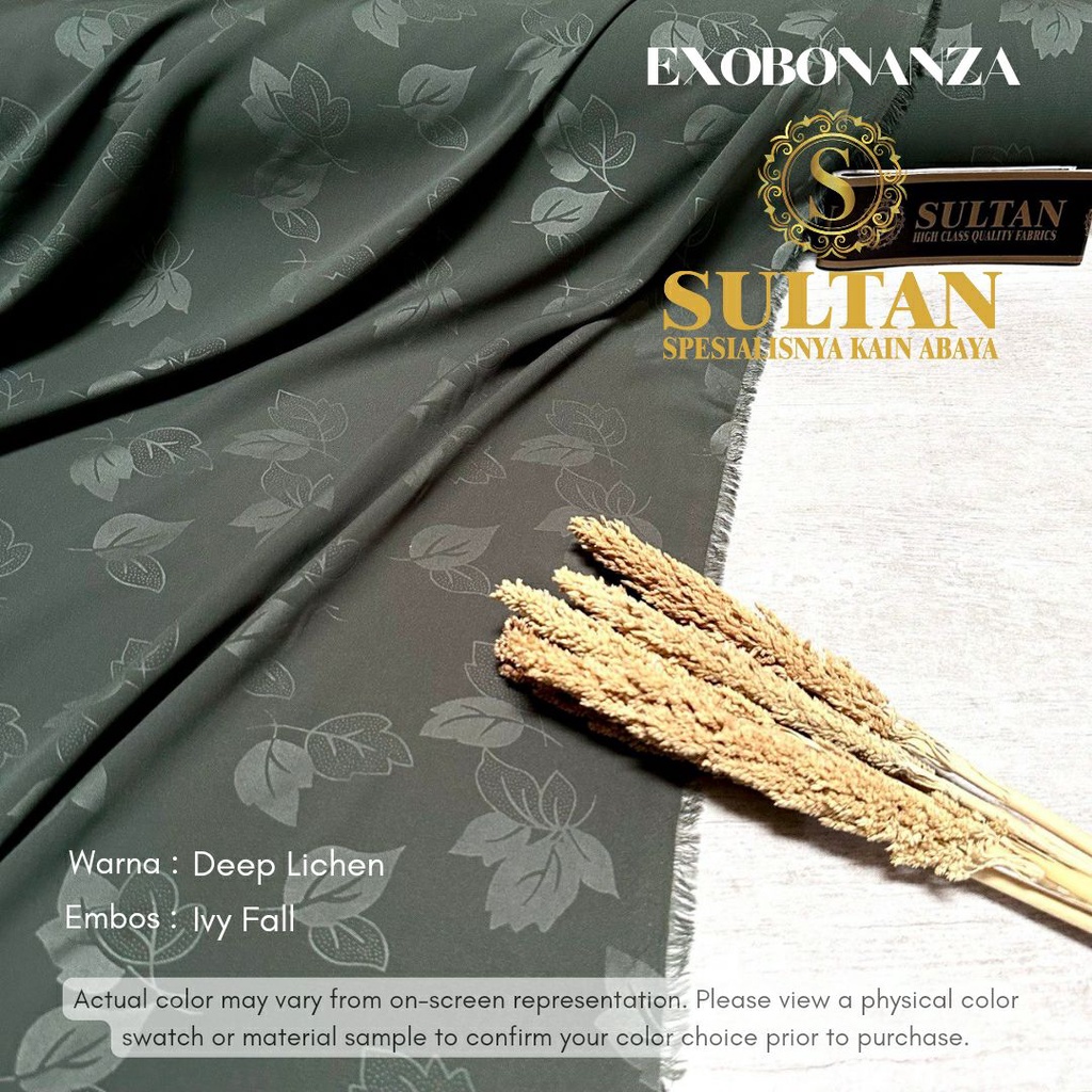50CM EMBOS IVY FALL EXO BONANZA DEEP LICHEN KAIN ABAYA SULTAN