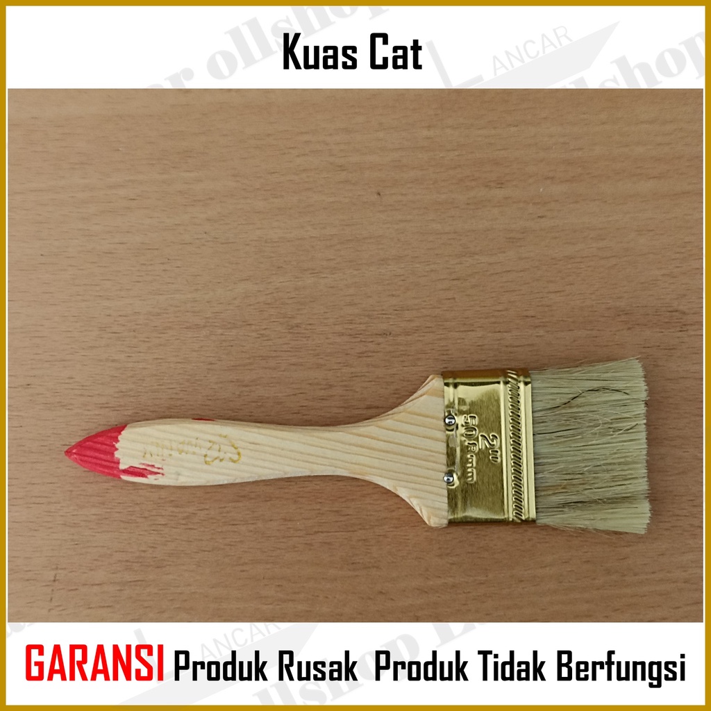 Kuas Cat Tembok / Kuas Cat Gagang Kayu 2 inch - 2.5 inch