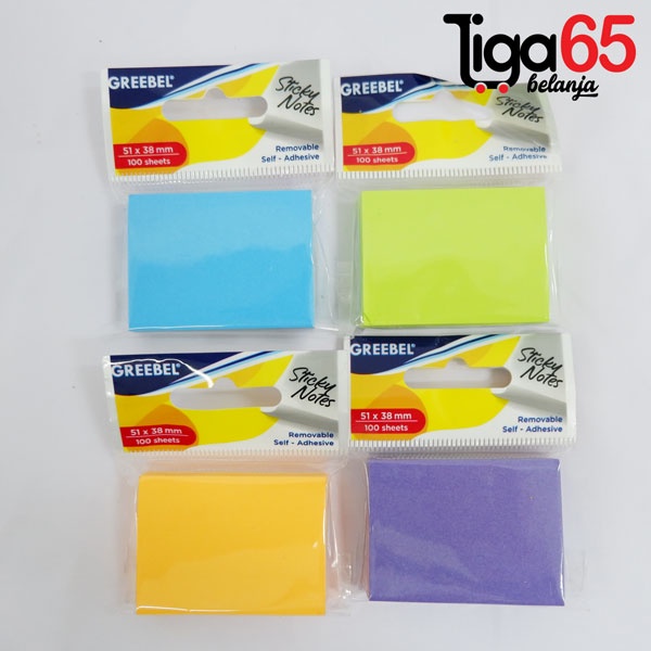 GREEBEL Memo Tempel Sticky Notes Berbentuk Lucu/GREEBEL STICKY NOTE 1W1M.51.38.100