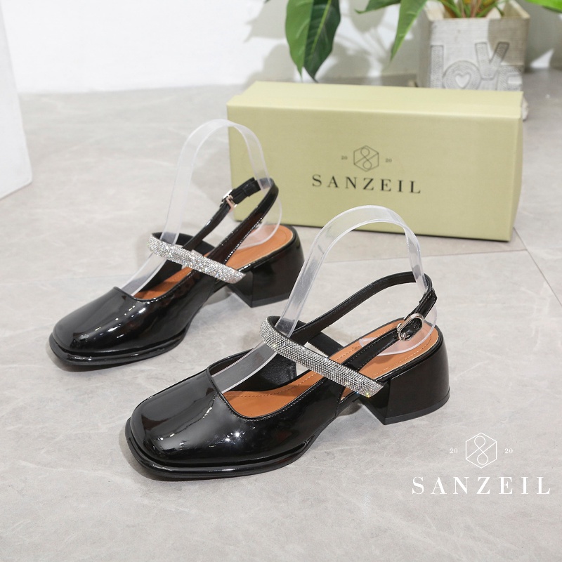 0160 Sanzeil Mona - Sepatu Heels Wanita Kasual Shoes Fashion