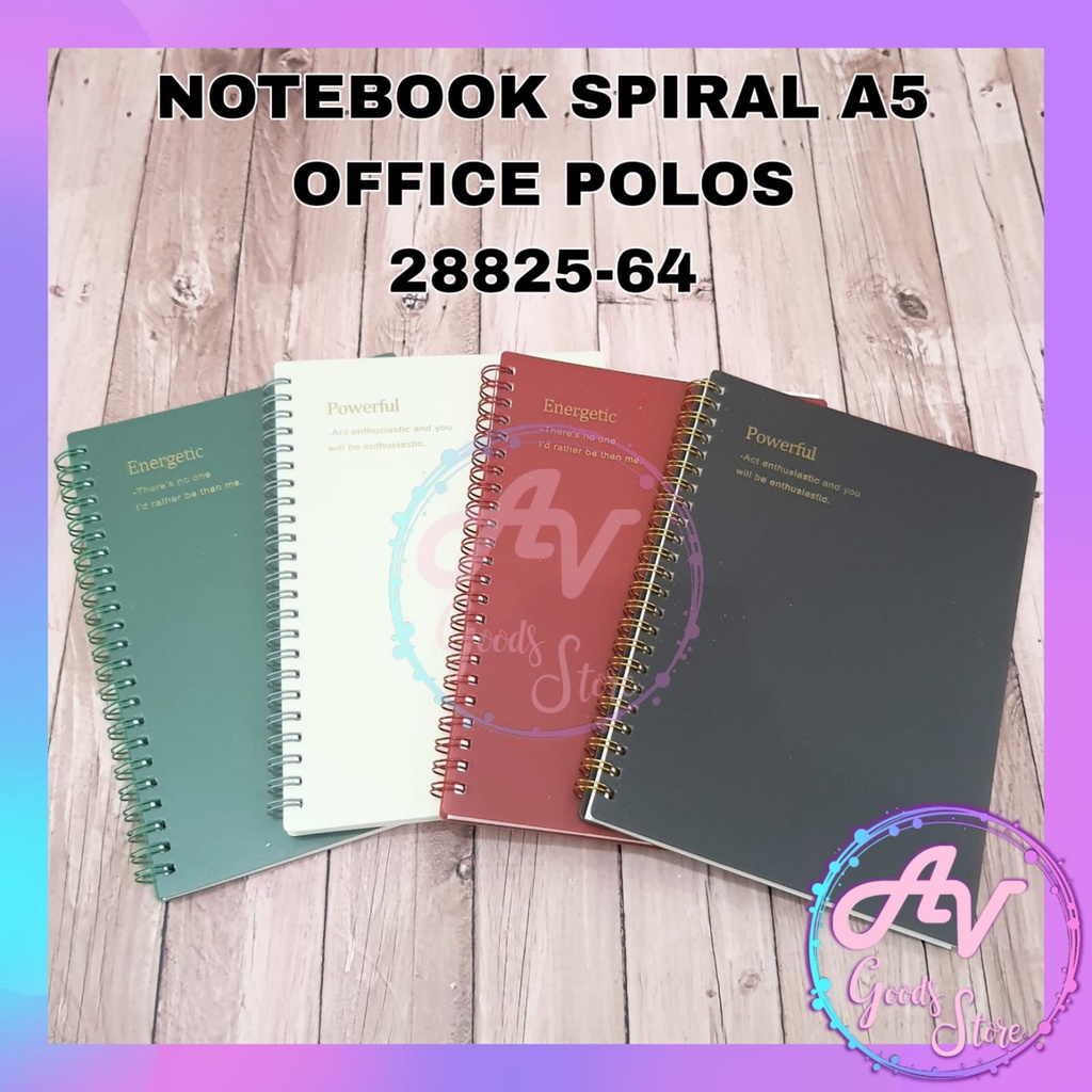 

Notebook Spiral A5 Office Polos 28825-64 80lembar / Diary Spiral Ring A5