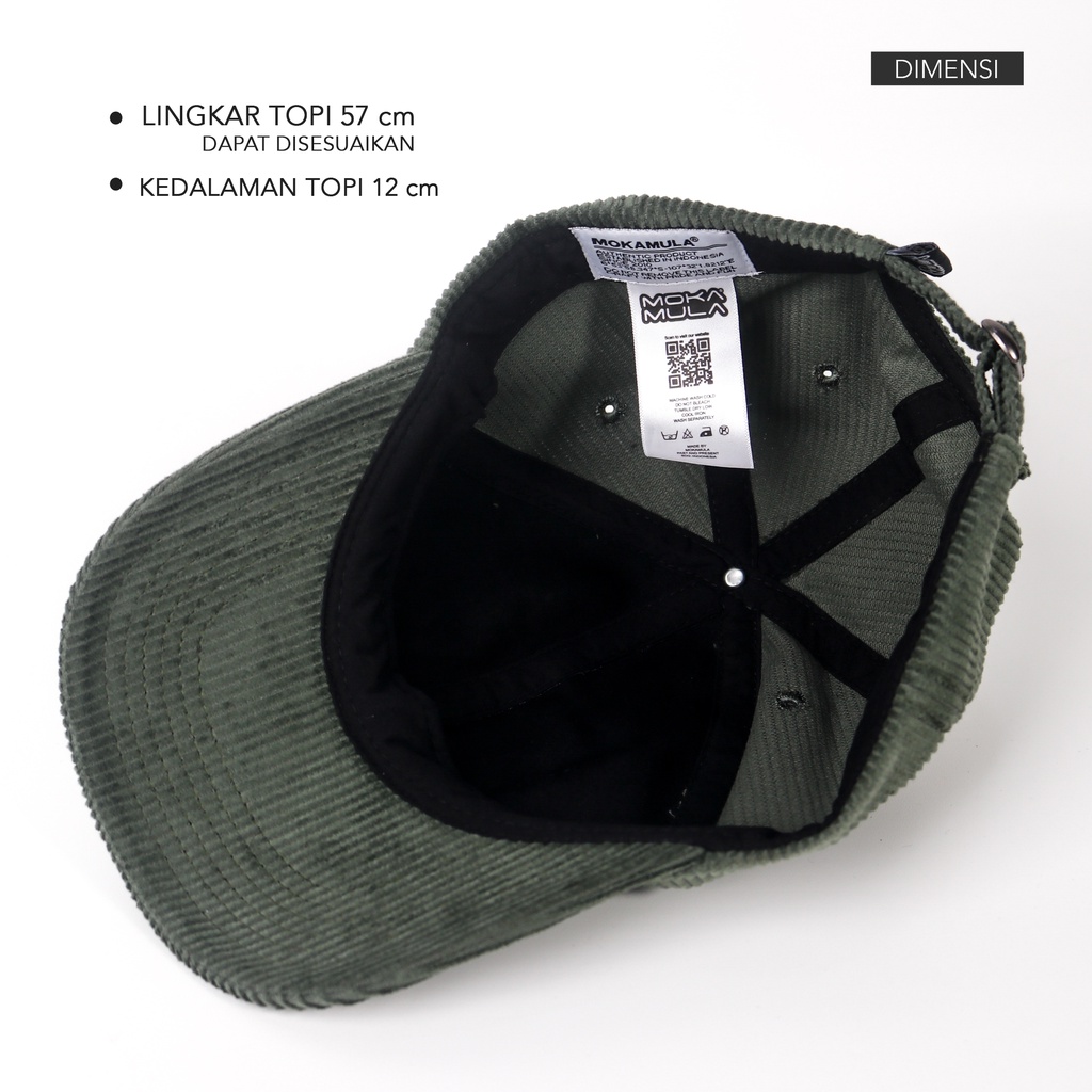 TOPI DAD CAPS CORDUROY MOKAMULA