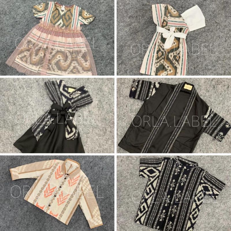 Kids Wear PO (CANTUMKAN WARNA PADA CATATAN) Kids tenun | baju kondangan anak | baju couple keluarga