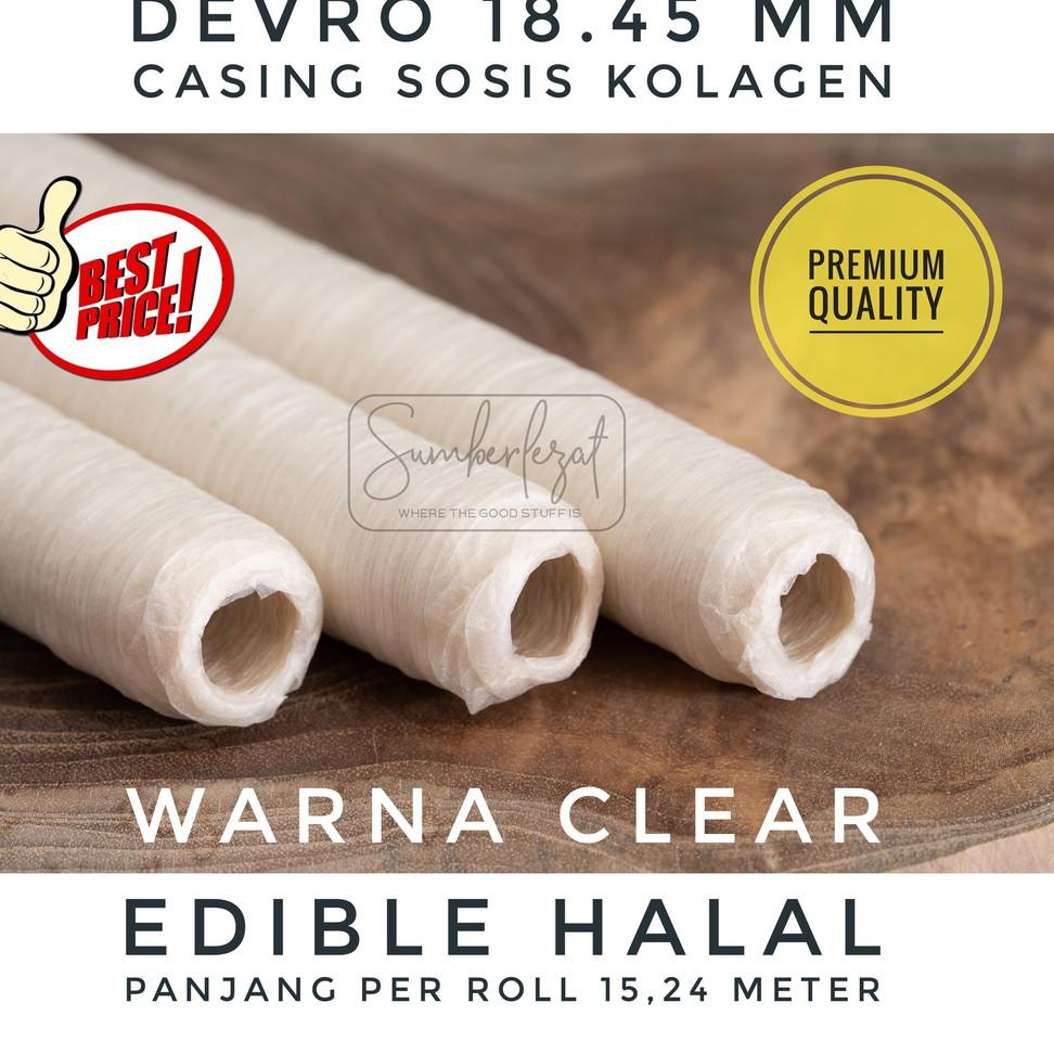 

Murah banget 18.45 mm CLEAR - Casing Kulit Selongsong Sosis Kolagen Collagen Colagen Edible Halal Food Grade S8F