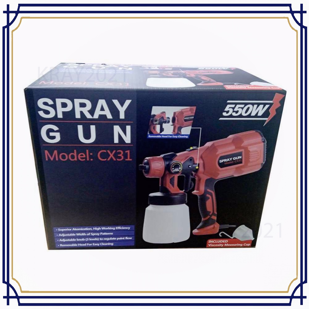 Pistol Semprot Cat Dinding Spray Gun 1.8mm 800ml 550W - CX31