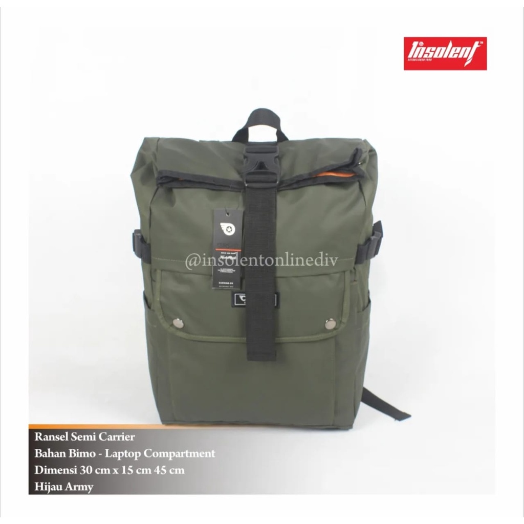 TAS RANSEL PRIA WANITA SEMI CARRIER - LAPTOP COMPARTMENT - OURS-IST CLOTHING BAG