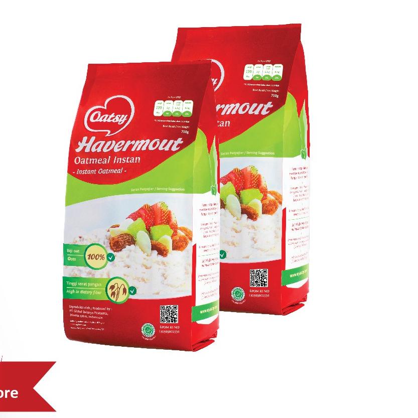 

Sale[KI3]-OATSY Oatmeal Instant 750g (Double Pack)