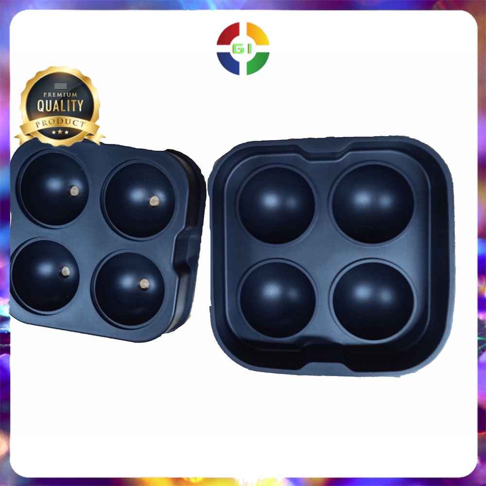 Cetakan Es Batu Ice Ball Maker Silicone Black