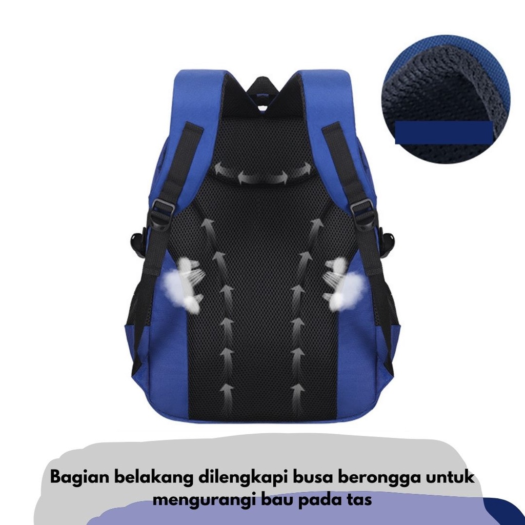 [MTOYS] Tas Ransel Anak Sekolah SMP-SMA Warna Cakep dan Trendy Kualitas Import Premium -M0214