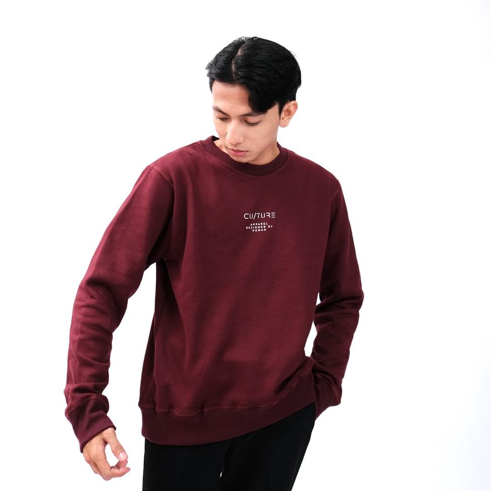 {ZMB.23Ja23ᵟ} CULTURE BASIC | CREWNECK MAROON OG