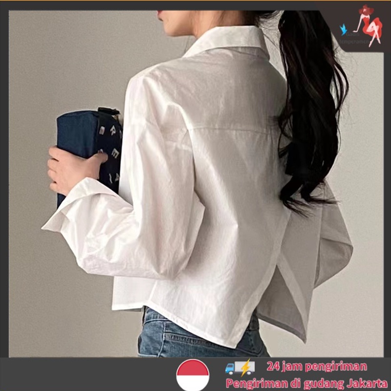 Kemeja Putih Wanita Lengan Panjang Kemeja Wanita Korean Premium