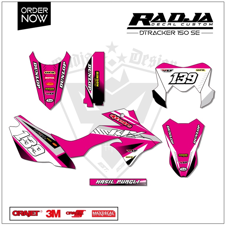DECAL DTRACKER 150 FULLBODY (001) DEKAL STIKER DTRACKER SE 2016 2017 2018 2019 2020 2021 2022 2023 H