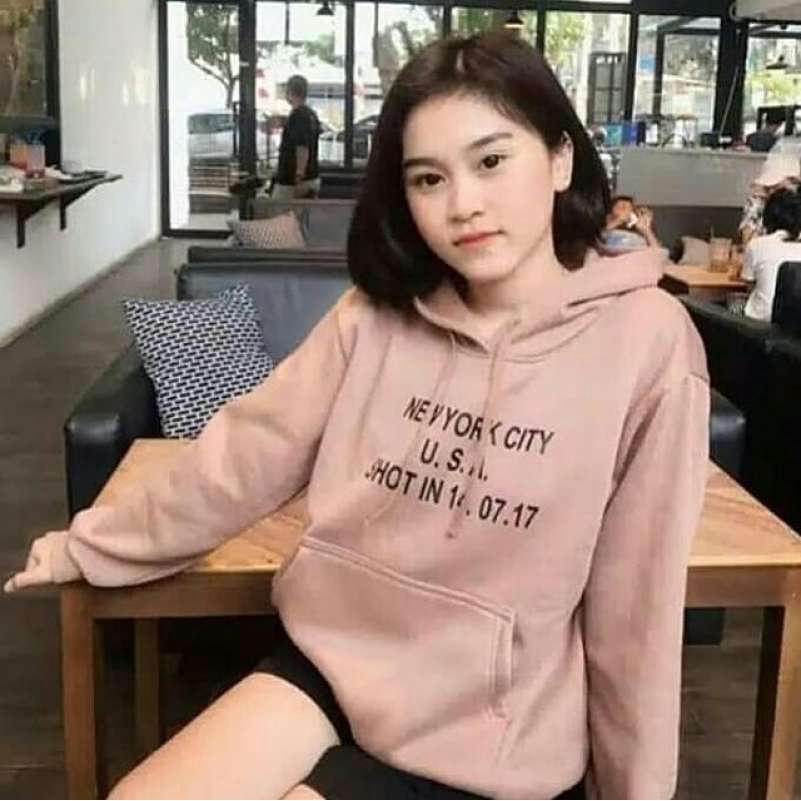 HOODIE SWEATER NEW YORK CITY ABU WANITA