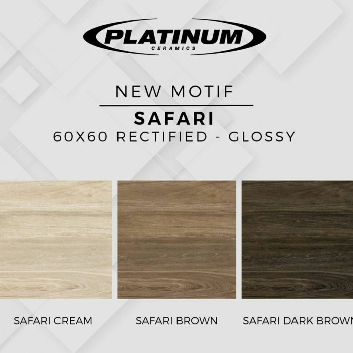 KERAMIK PLATINUM 60x60 SAFARI BROWN GREY DARKBROWN REC GLOSSY