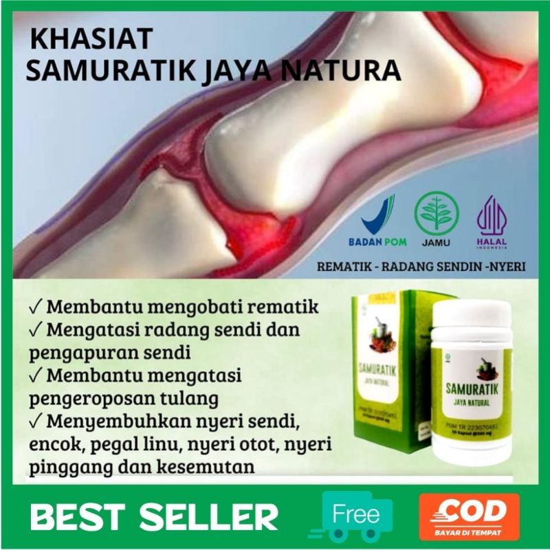 Samuratik 50 kapsul - Obat Rematik Nyeri Sendi