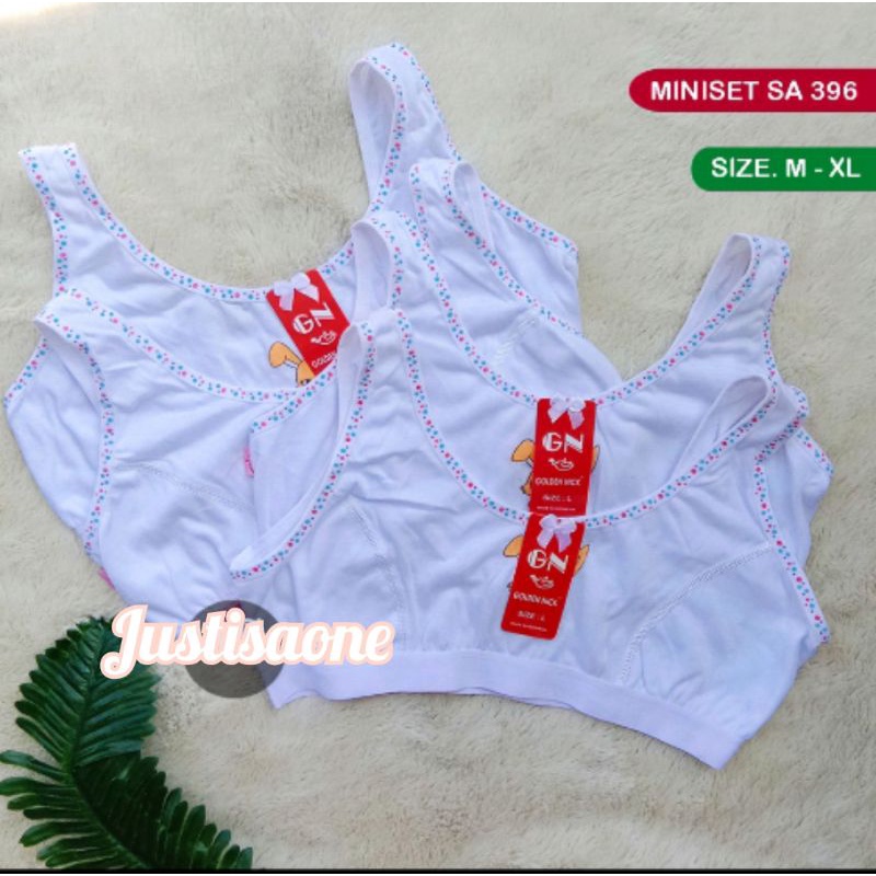 Miniset Anak Remaja GN 299/301 putih Pakaian Dalam Anak Golden Nick Miniset Murah