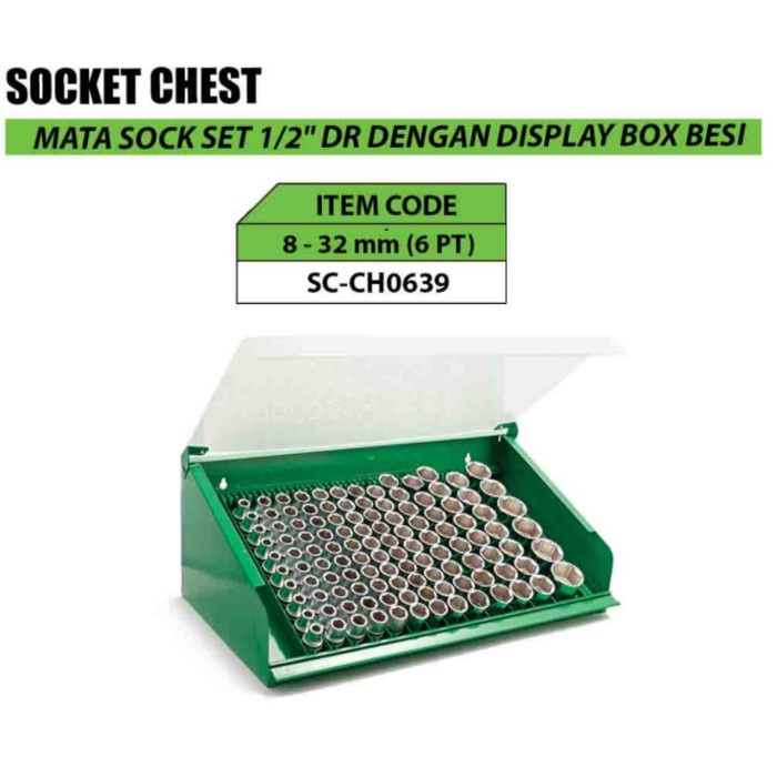 Tekiro Socket Chest 8 - 32 mm / Mata Sok Sock set 137 pcs 6 PT / 12 PT