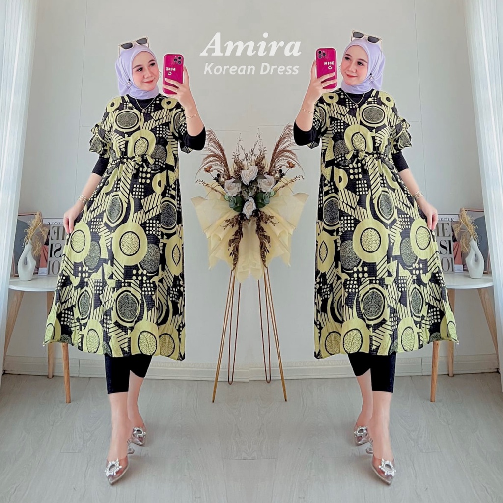 DASTER KEKINIAN SERUT AMIRA DRESS RAYON BUSUI