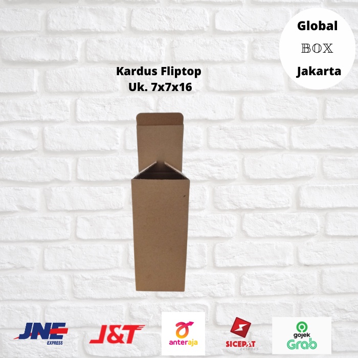 

Kardus - Dus Model Fliptop POLOS - Kardus MurahUkuran. 7x7x16 Per 10pcs