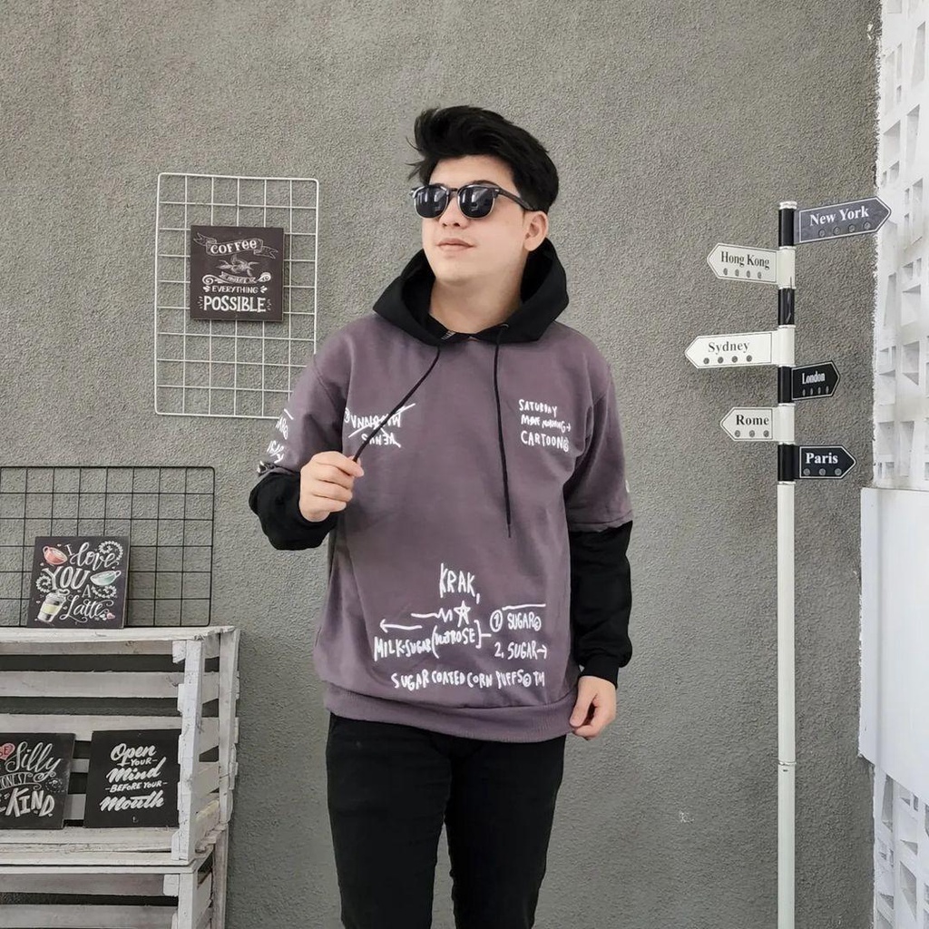 Hoodie Sweater SATURDAY COMBINE bisa untuk jaket pria/wanita