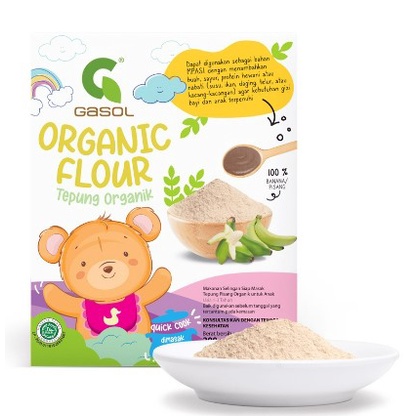 Tepung Gasol Organik Makanan Bubur Bayi Organik Pendamping ASI MPASI / Penambah Nafsu Makan / Penambah Berat Badan /  BB Booster / MPASI Bayi / Anti GTM / Gasol Tepung Beras / Tepung Beras Mpasi / Non Pengawet / Non Perasa /  Non Pewangi / Halal BPOM