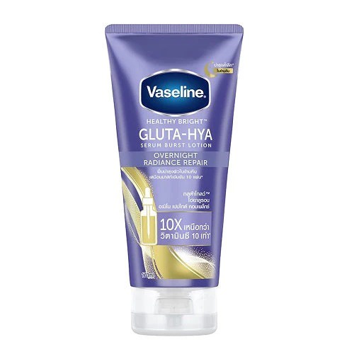 Vaseline Healthy Bright Gluta-Hya Serum Burst Lotion Overnight Radiance Repair