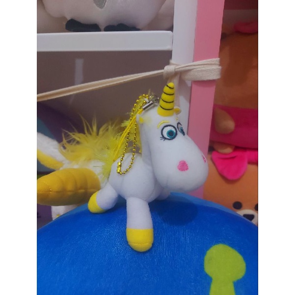 SALE GANCI BUTTERCUP UNICORN TOY STORY KEYCHAIN KEYRING PHONE STRAP