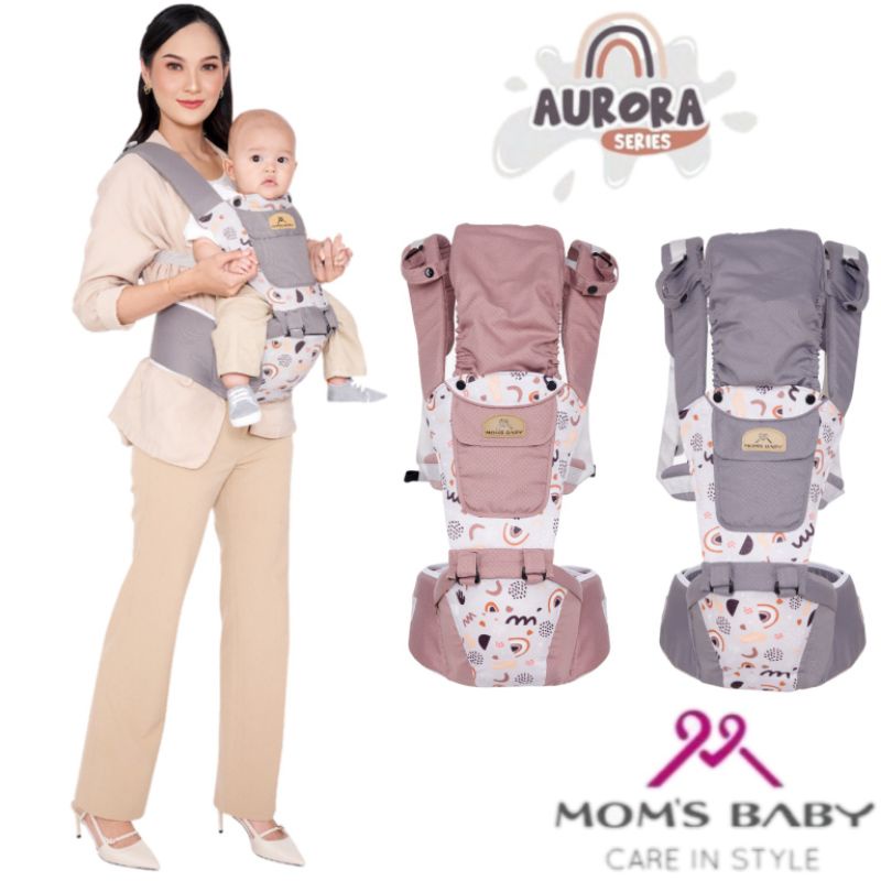 Moms Baby Gendongan Hipseat 7in1 Aurora Series