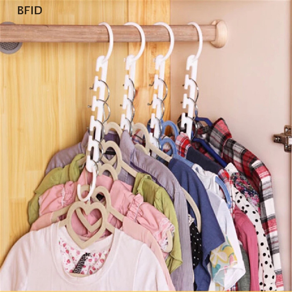 [BFID] Gantungan Baju Ajaib 9lubang Multifungsi folding hanger rotag Gantungan Baju [ID]