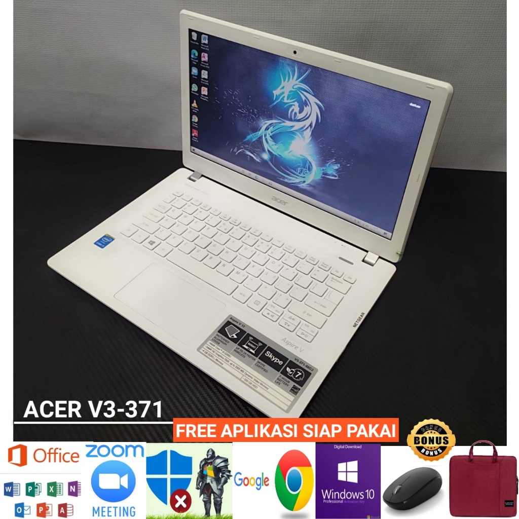 Laptop Acer Aspire V3-371 core i5 gen 5 ram 8gb SSD 256gb - Windows 10